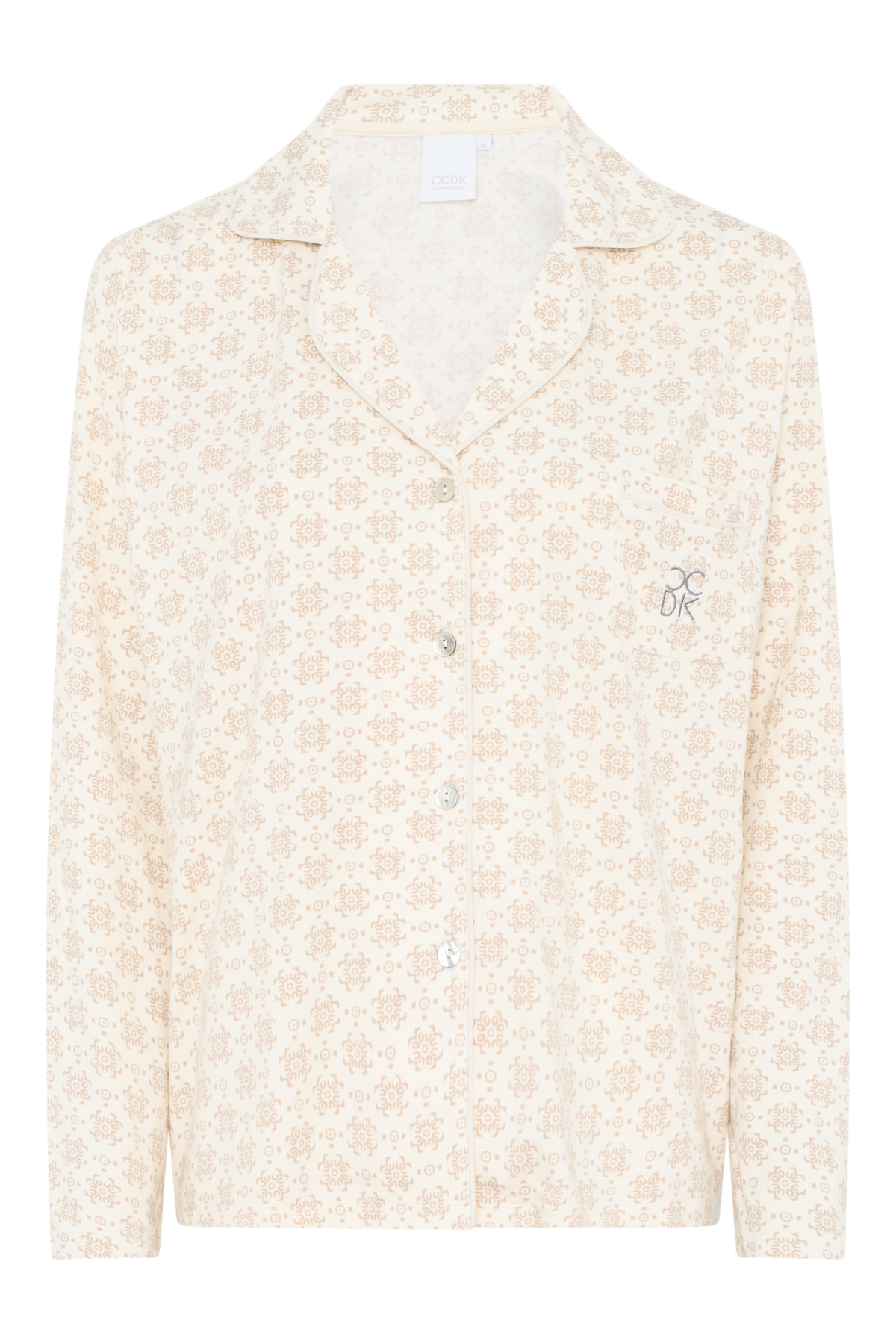 Joy Shirt, Zementgrau Allover-Print