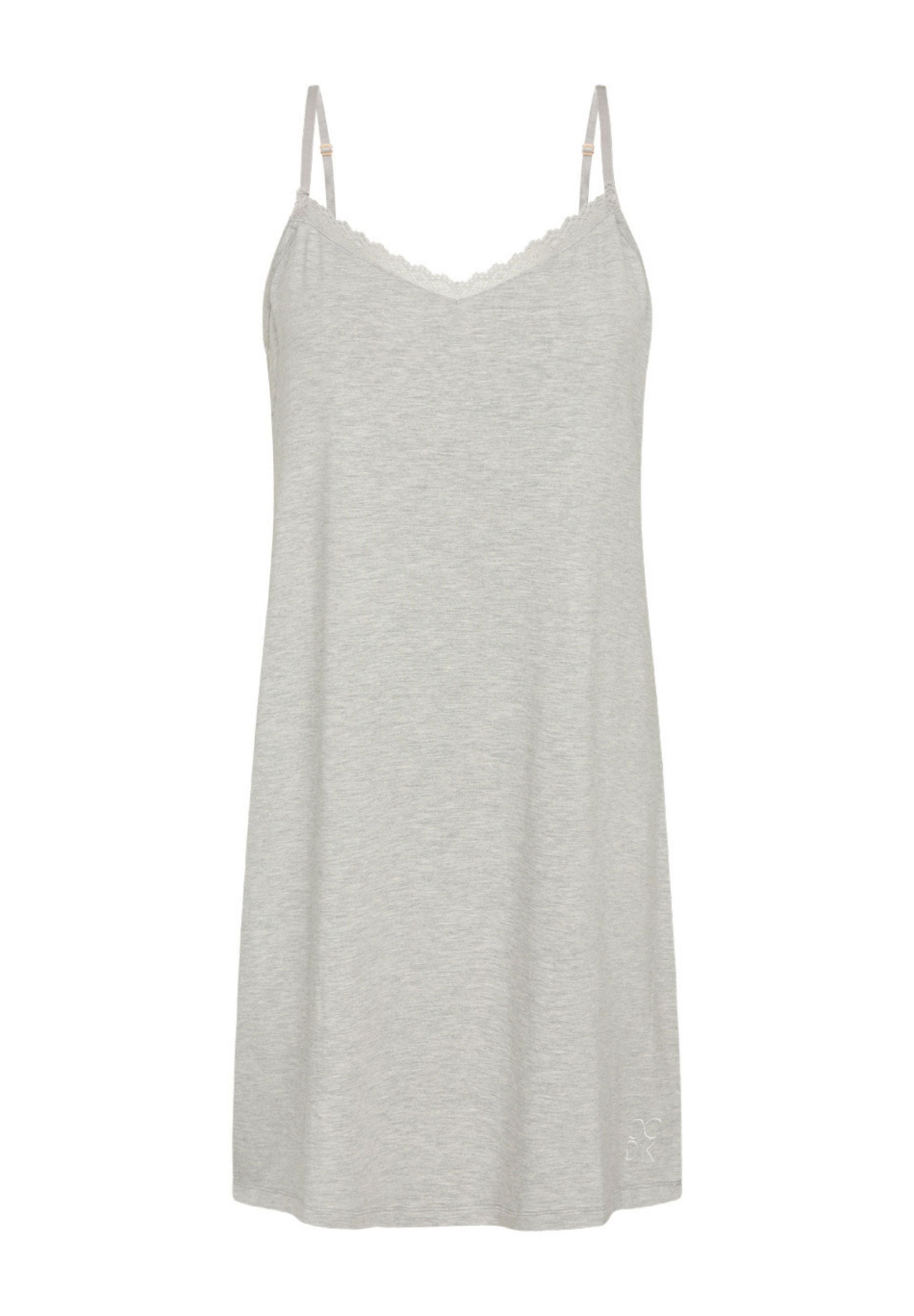 Maia Chemise Dress, Grey Melange