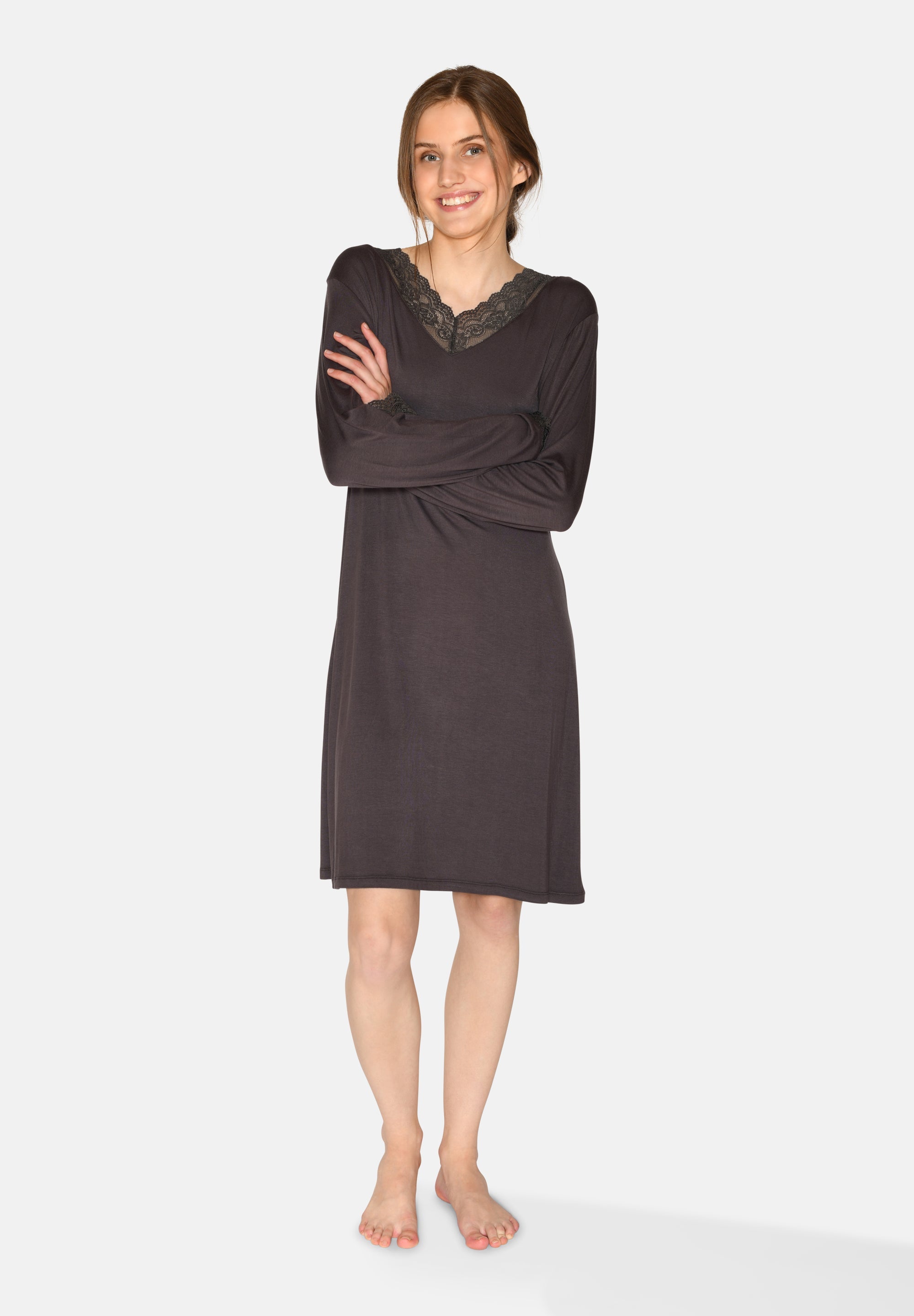 Karita Long Sleeve Dress, Pavement