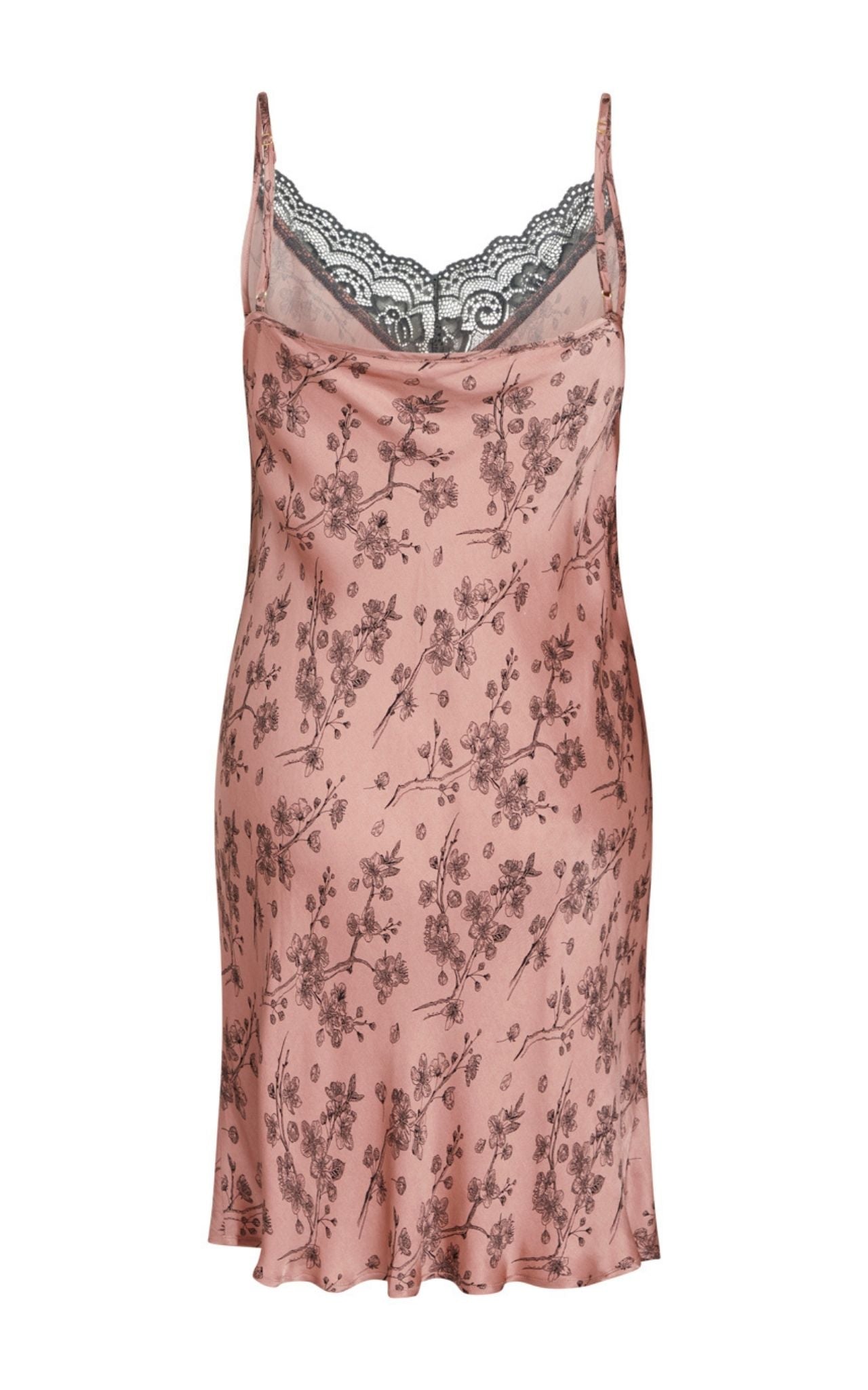 Laura Chemise Dress, Old Rose AOP