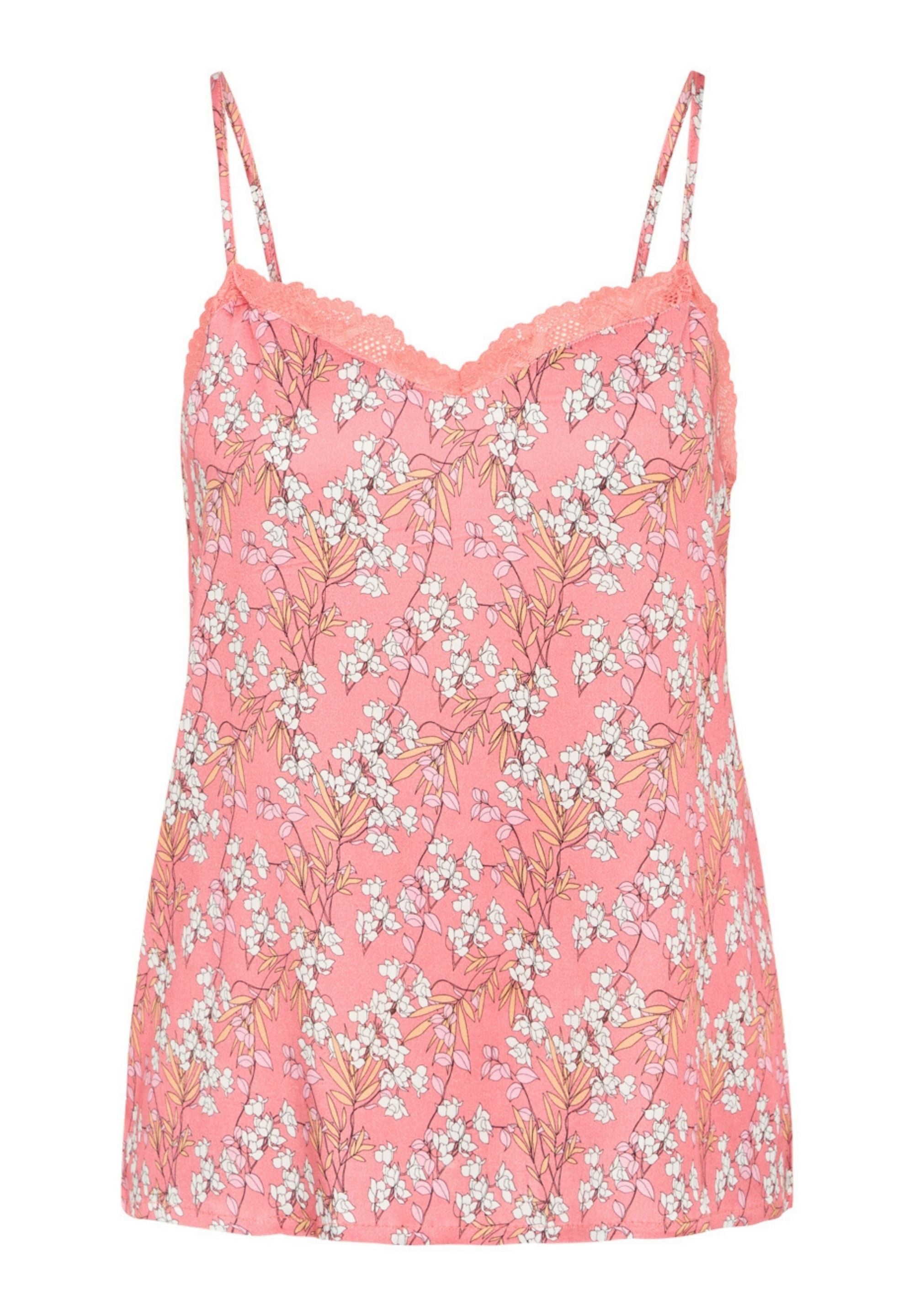 Karen Chemise Top, Tea Rose AOP