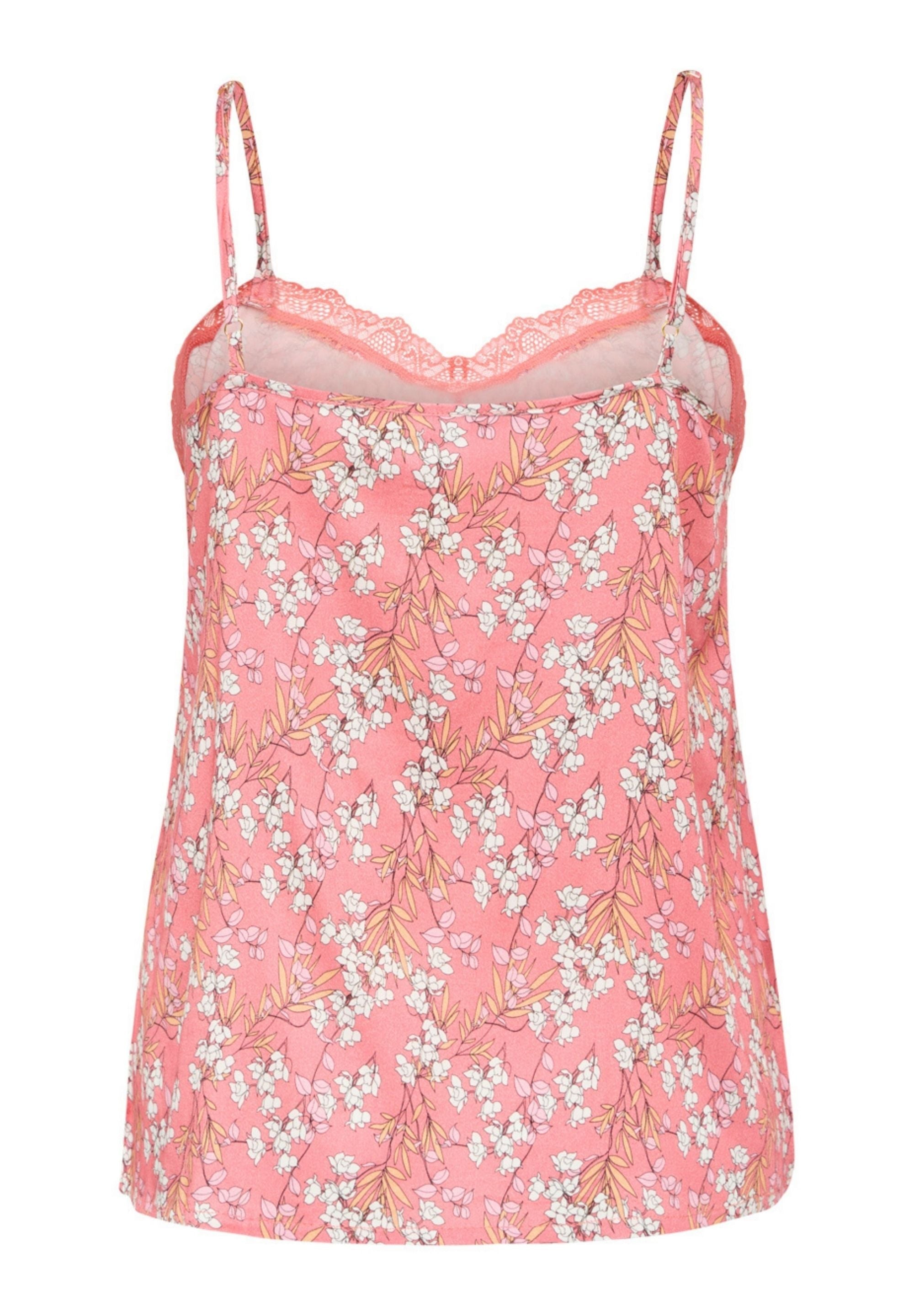 Karen Chemise Top, Tea Rose AOP