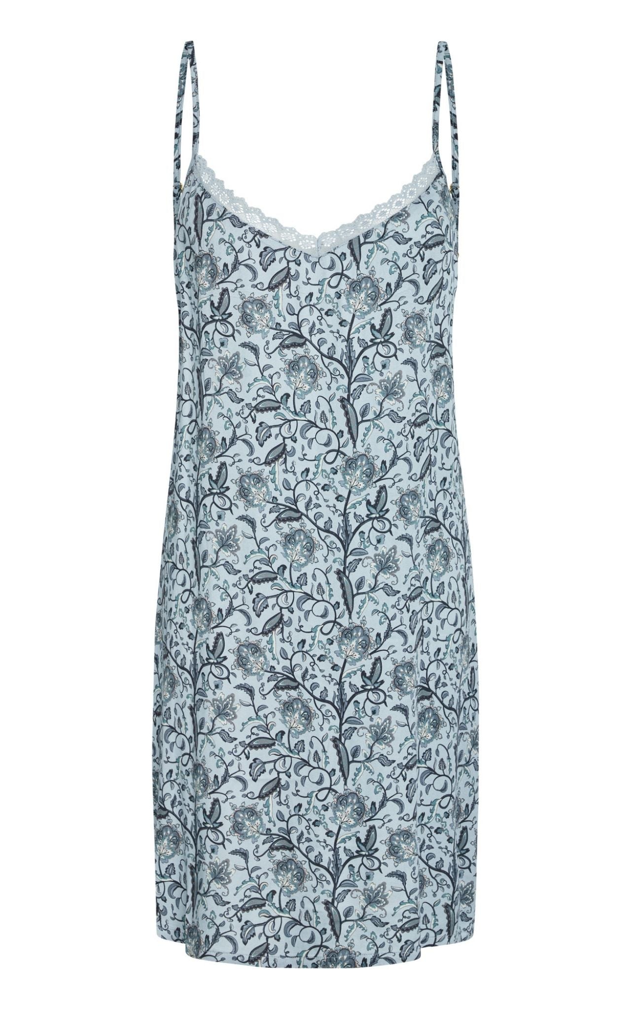 Jade Chemise Dress, Celestian Blue AOP