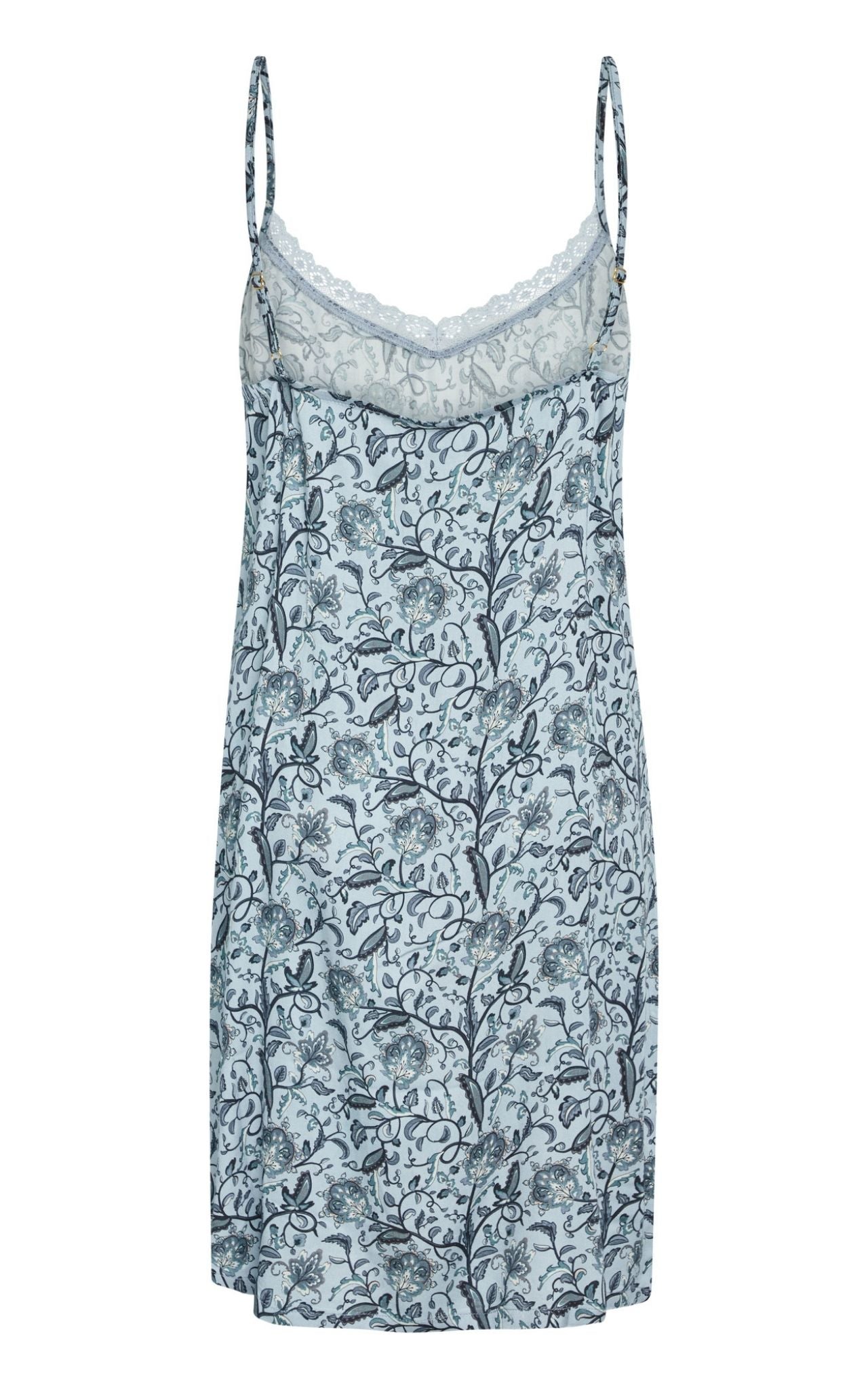 Jade Chemise Dress, Celestian Blue AOP