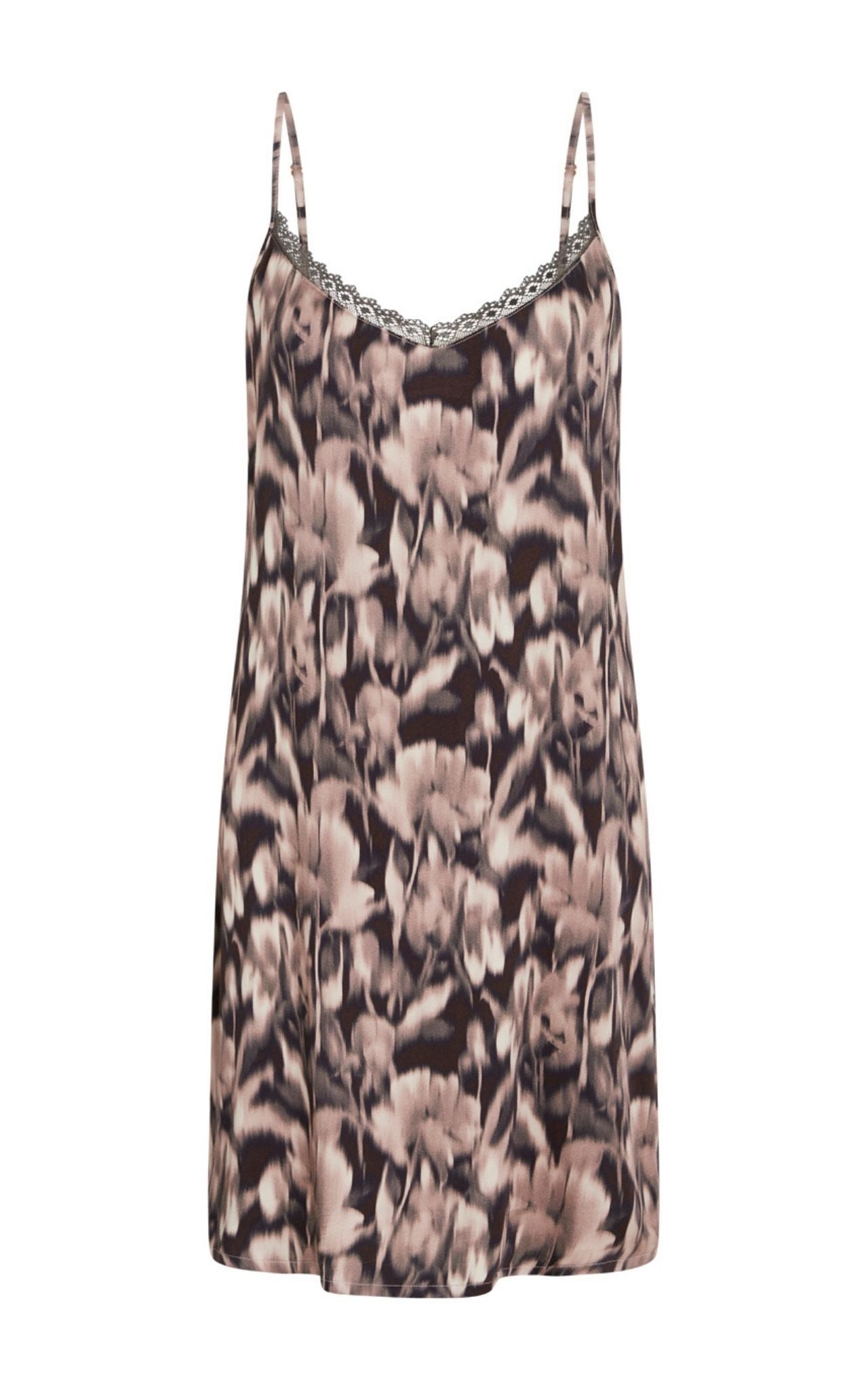 Jade Chemise Dress, Old Rose AOP