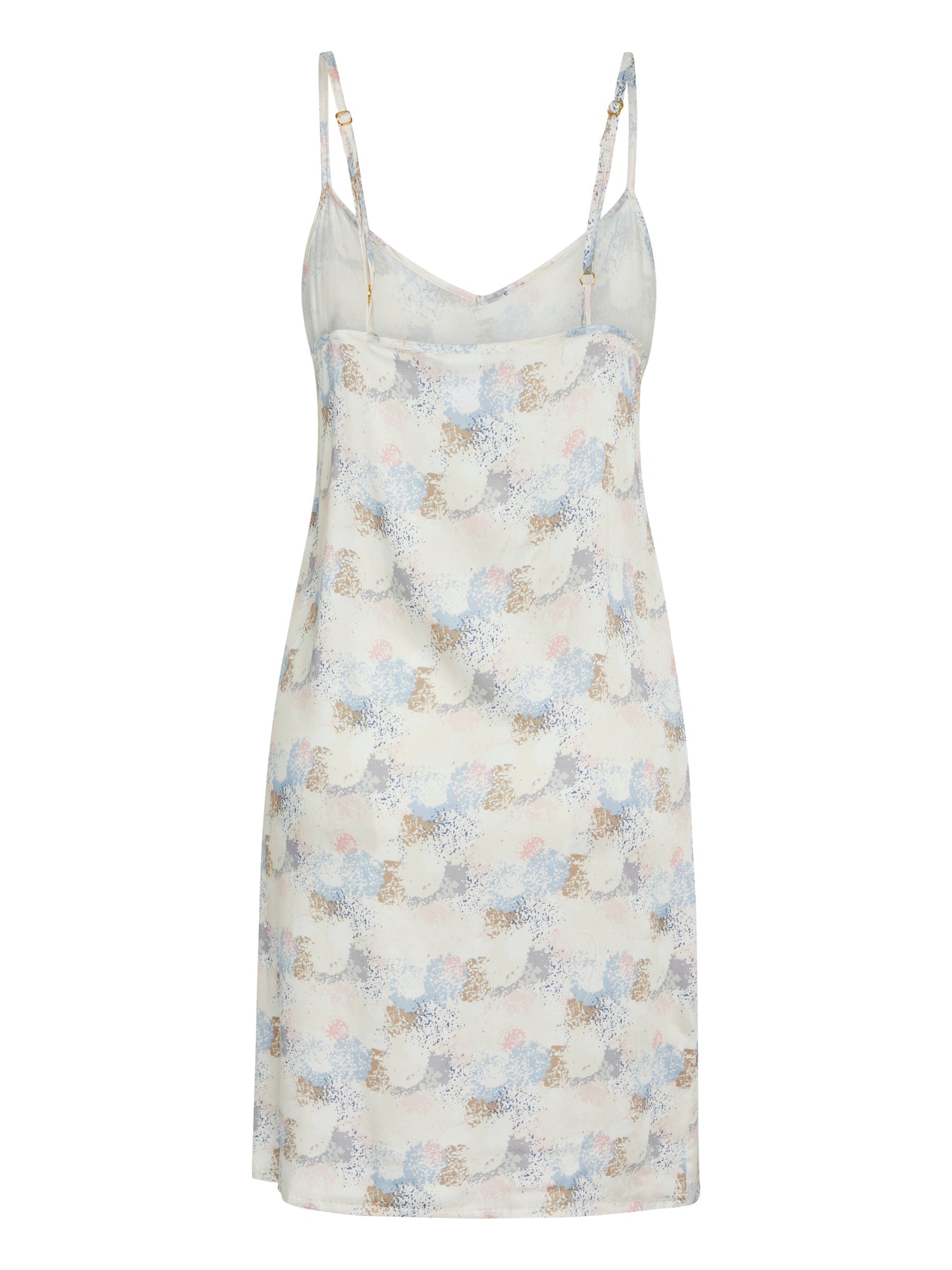 Jade Chemise Dress, Chalk AOP