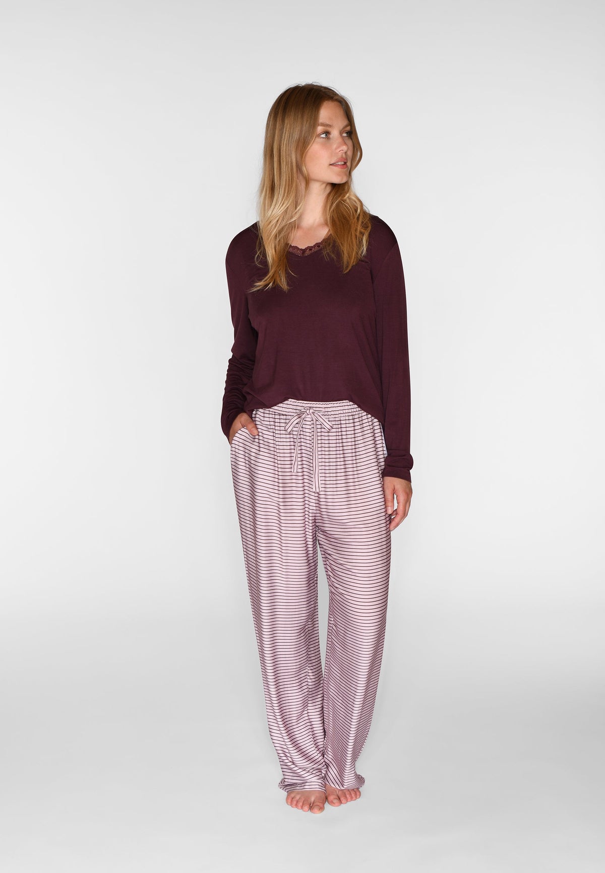 Janet Pants, Violet Ice Stripe