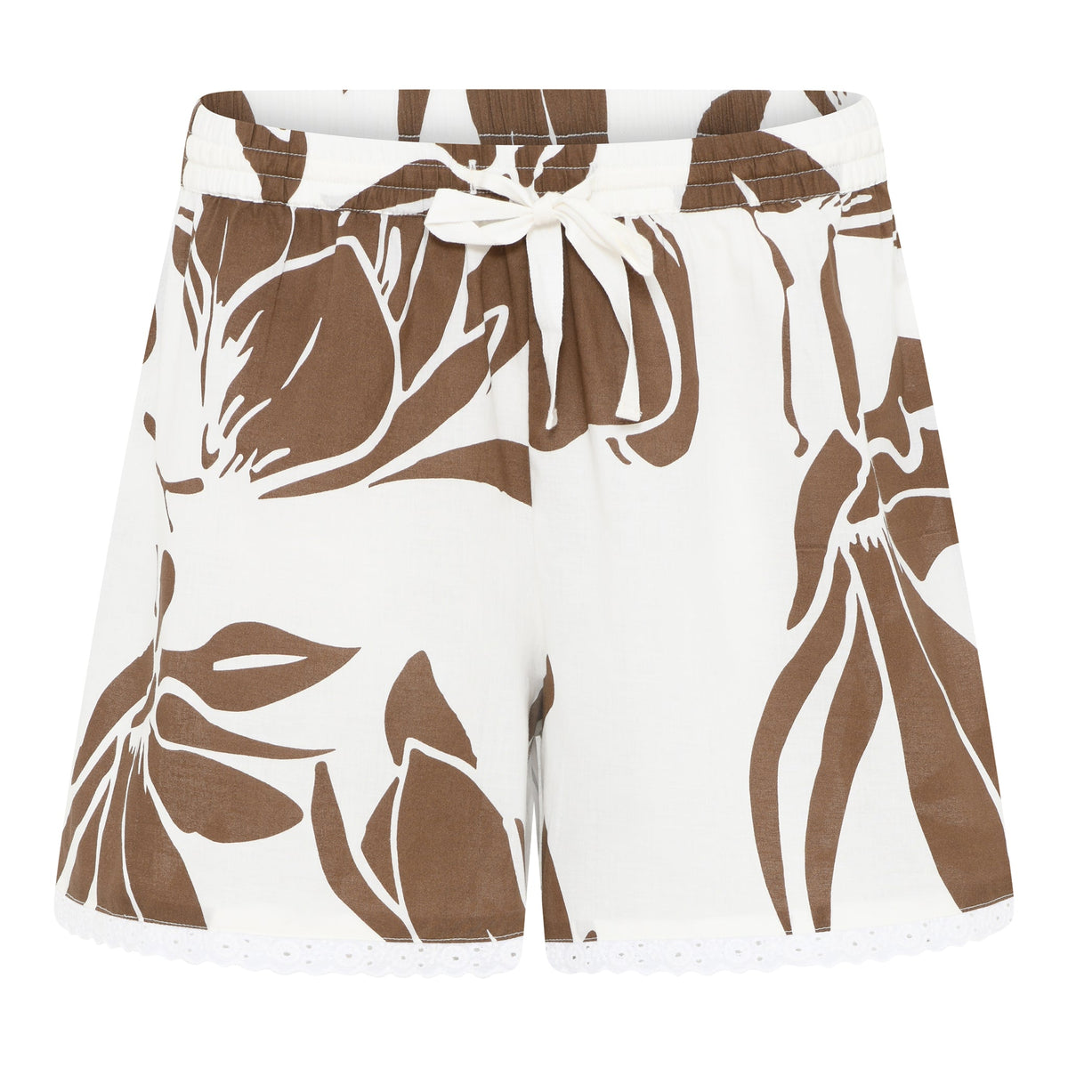 Kaitlyn Shorts, Schneeweiß Allover-Print