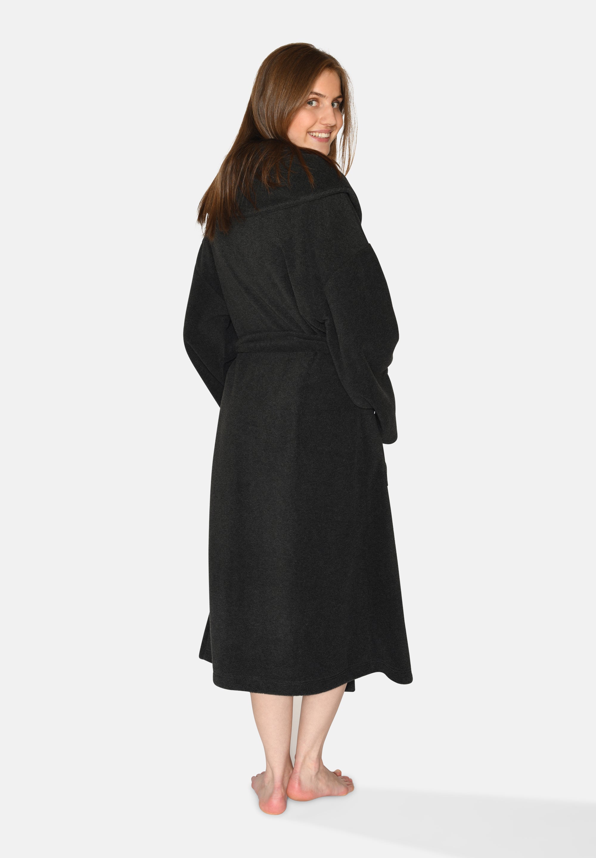 Lisa Bathrobe, Dark Grey Melange