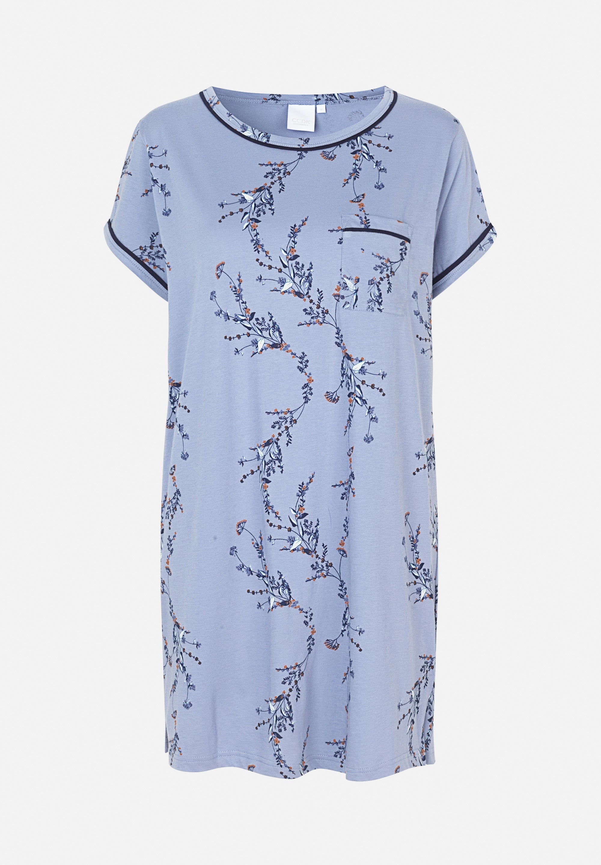 Nicole Short Sleeve Dress, Country Blue