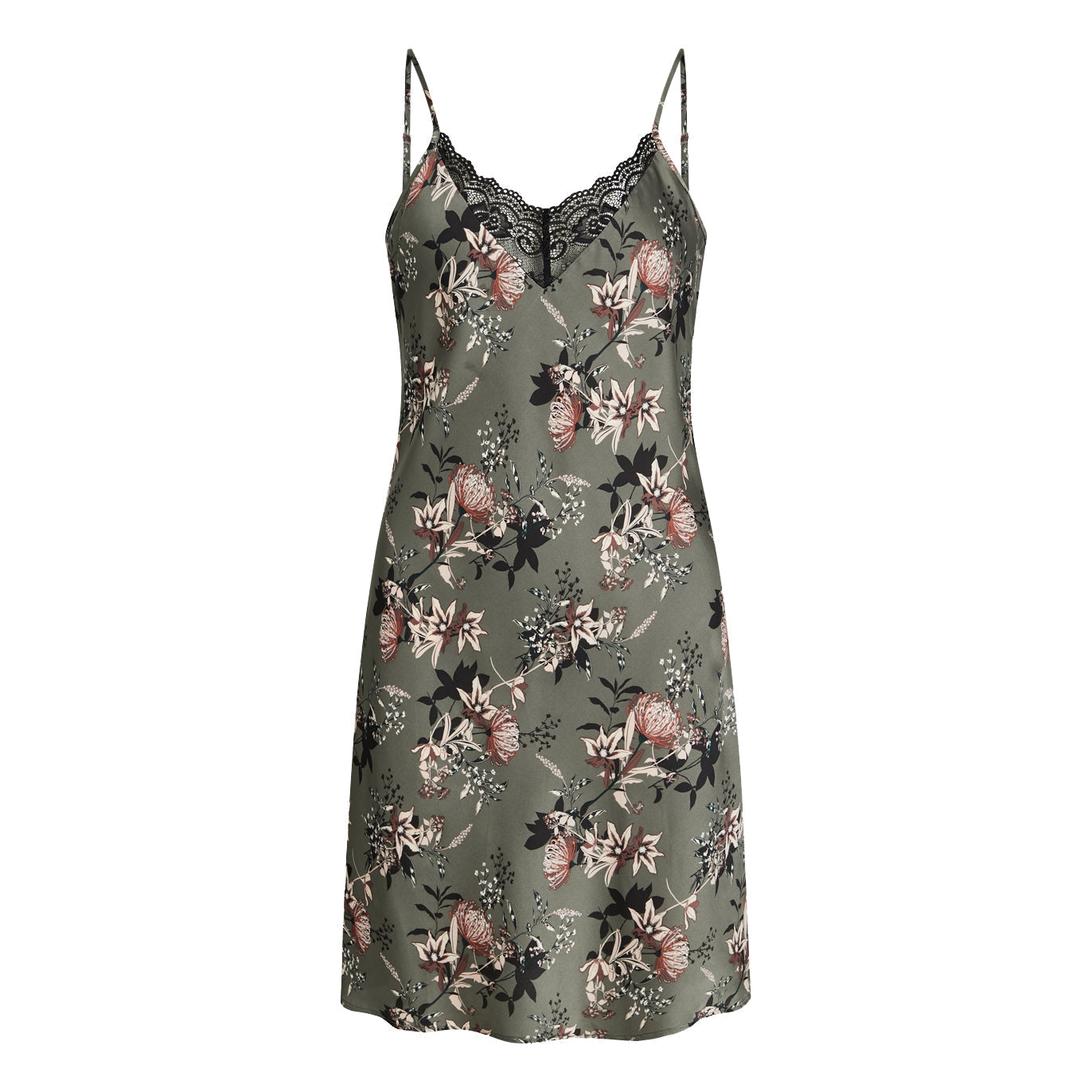 Laura Chemise Dress, Castor Gray