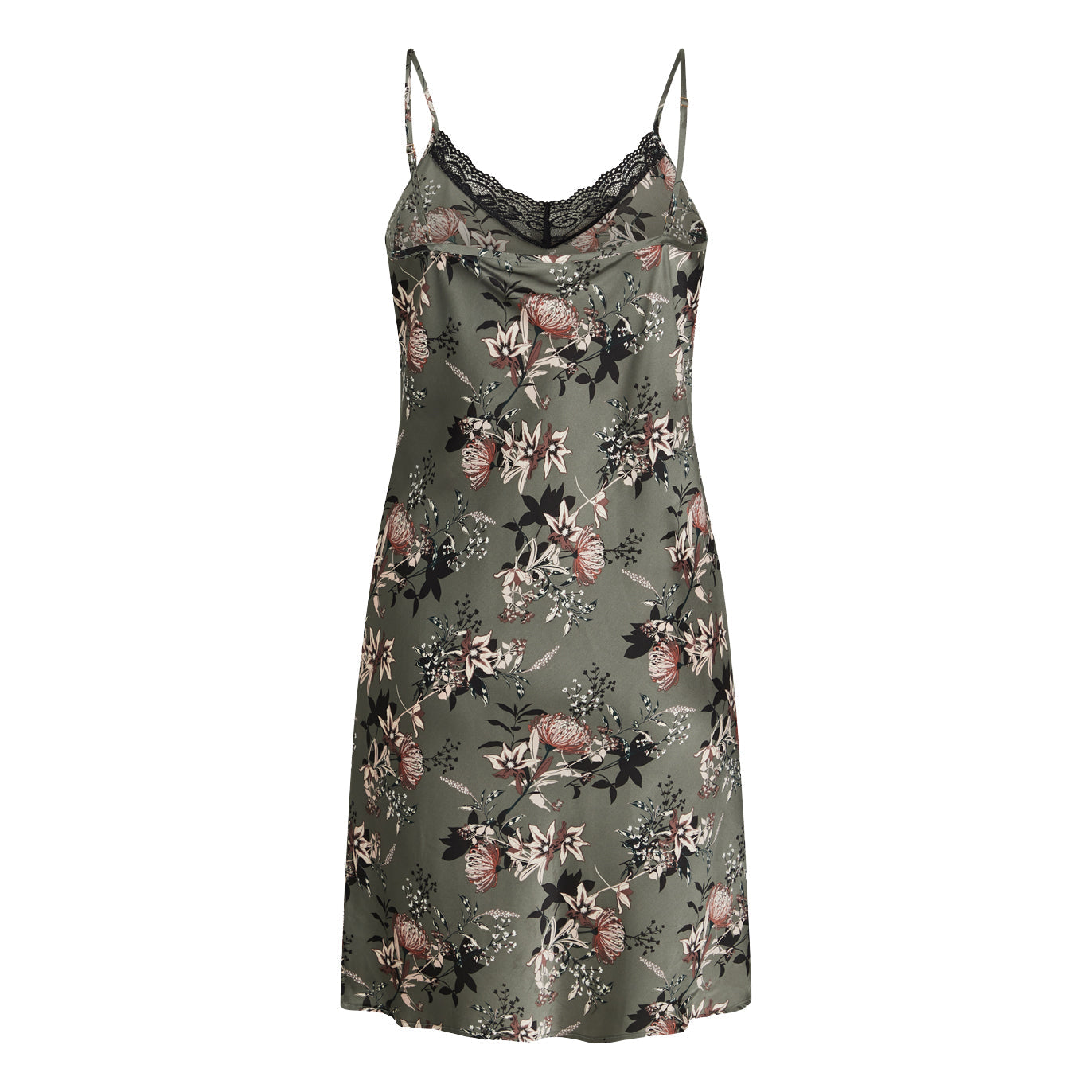 Laura Chemise Dress, Castor Gray