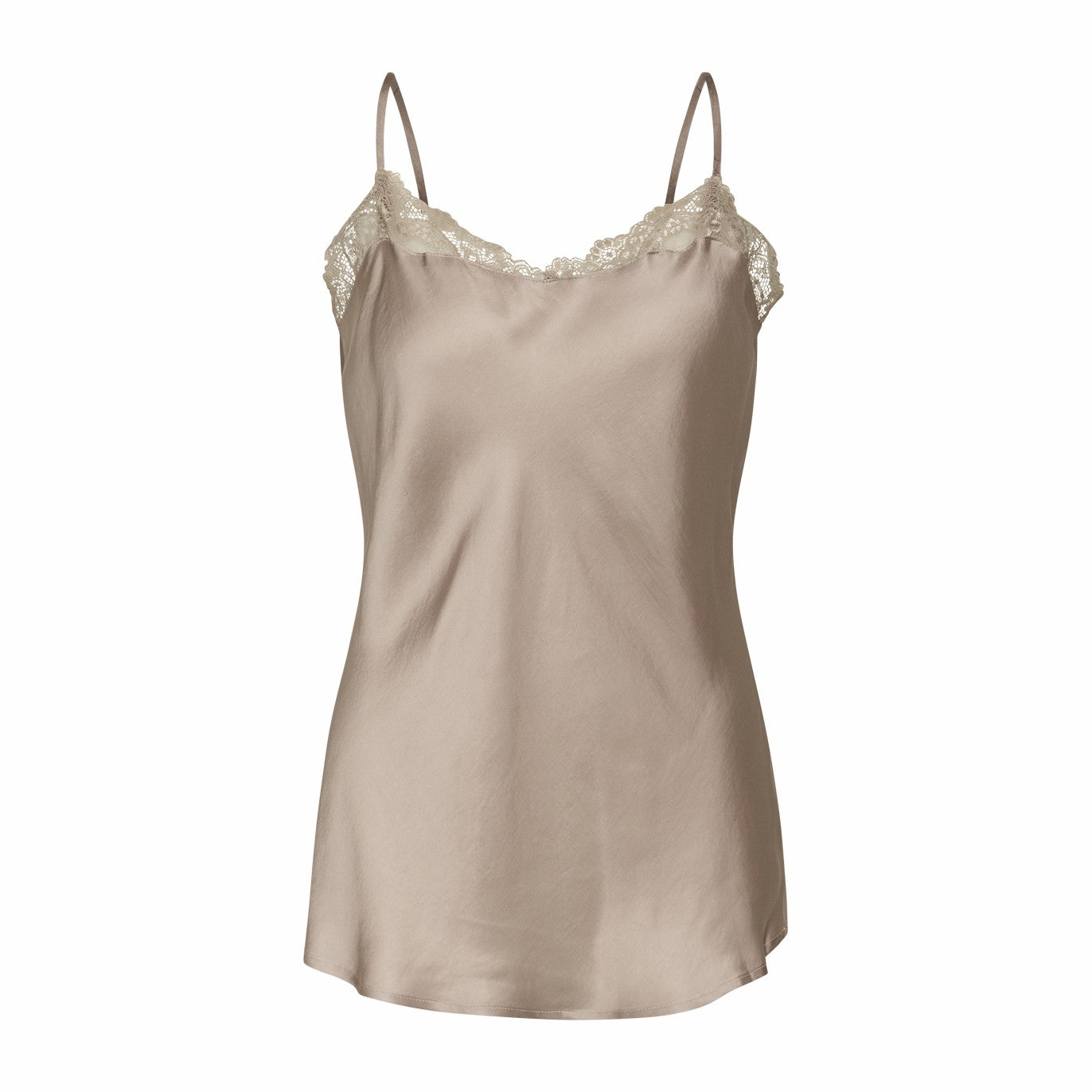 Iris Chemise Top, Mushroom