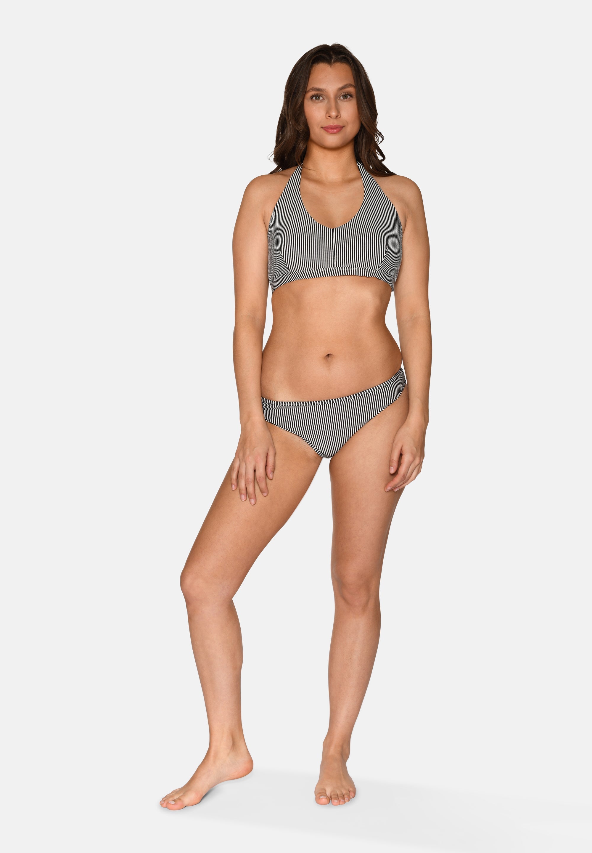 Britt Bikini Top, Black Stripe
