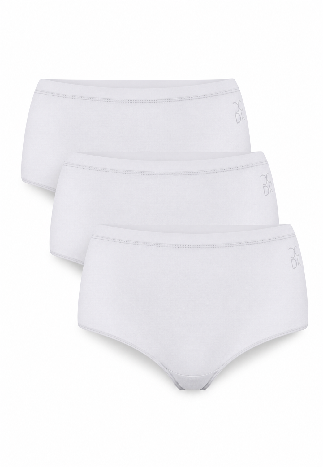 3er-Pack Modal-Maxi-Slip, Weiß