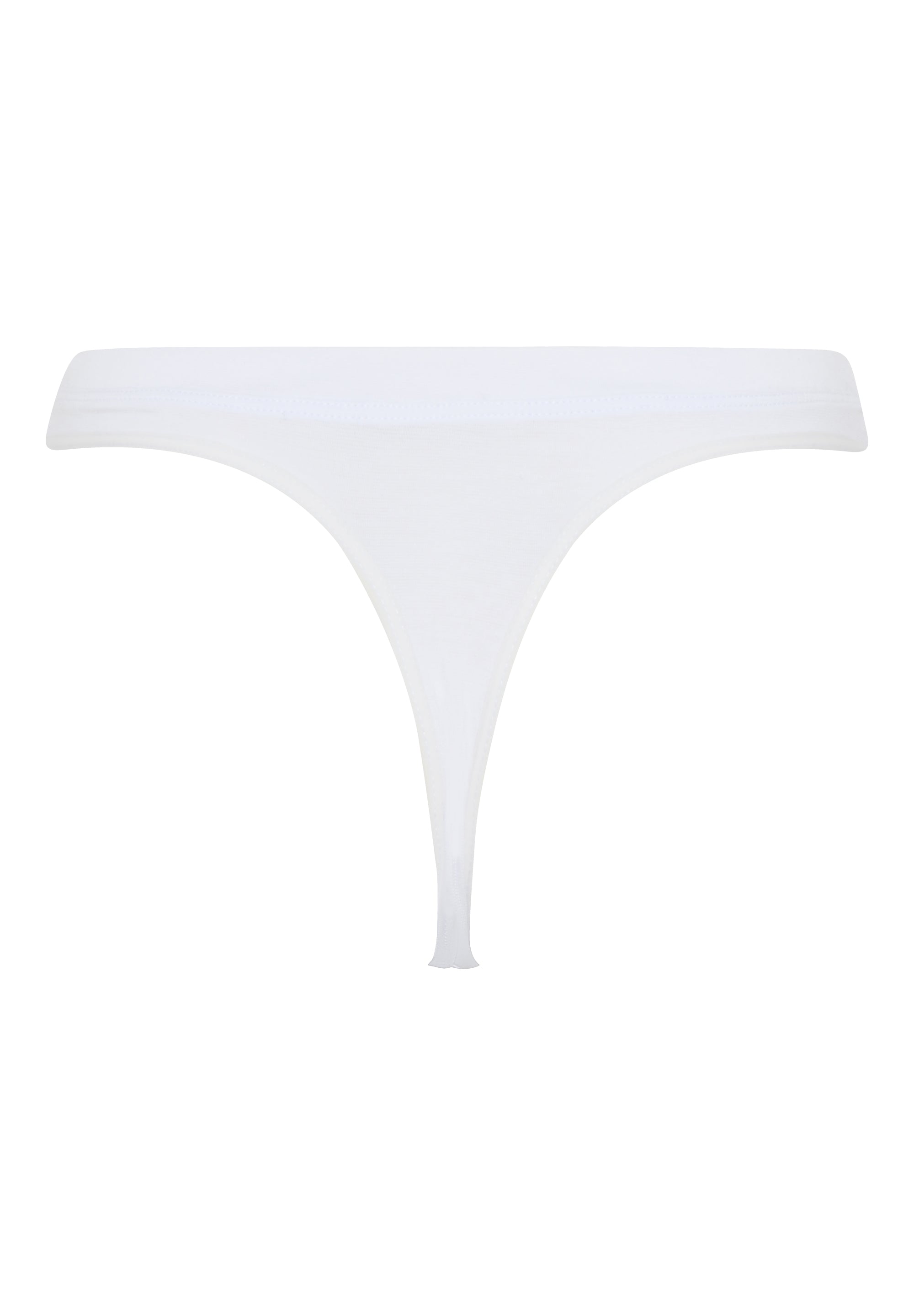 Bamboo Seamless String Brief, White