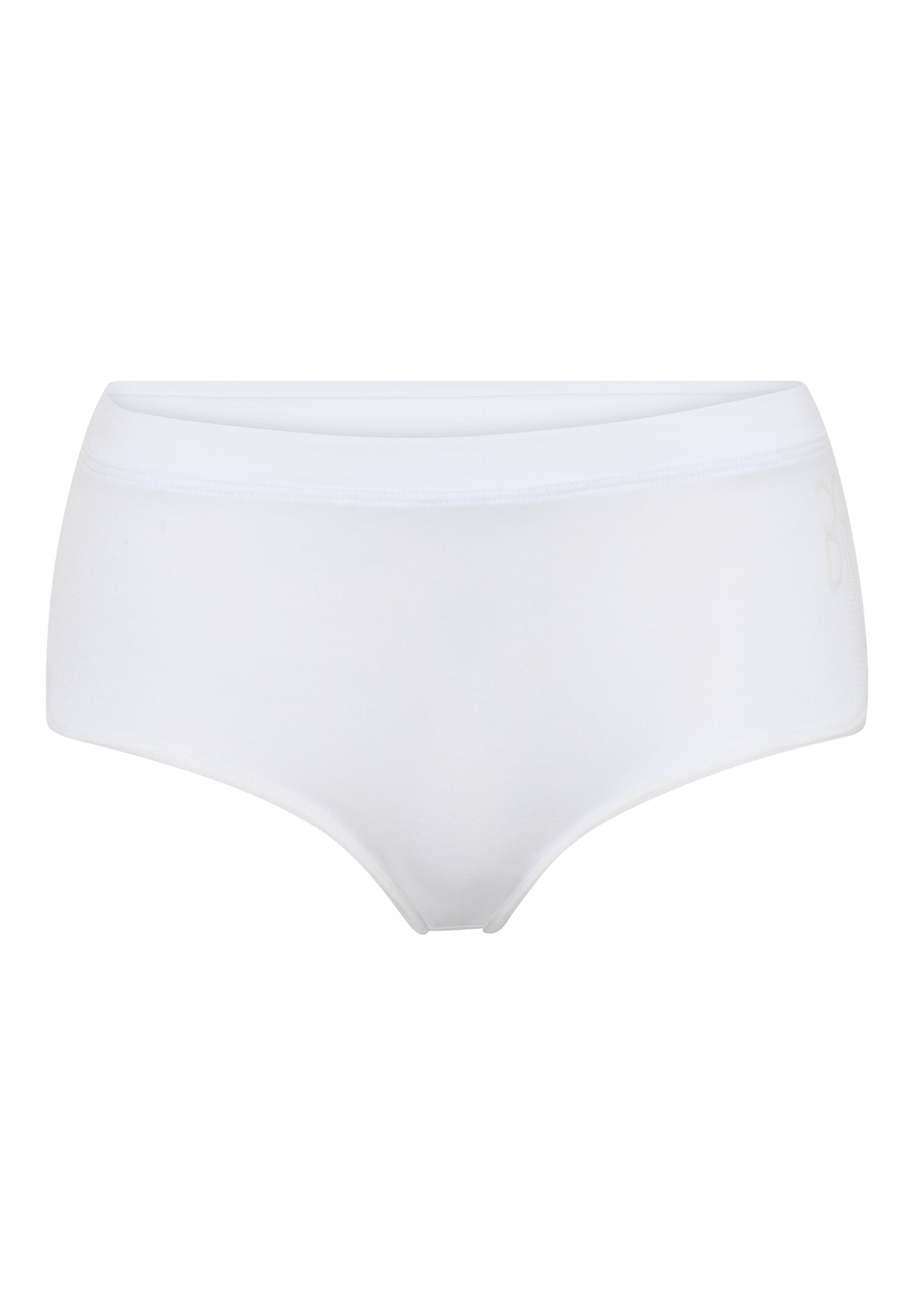 Bamboo Seamless Maxi Brief, White