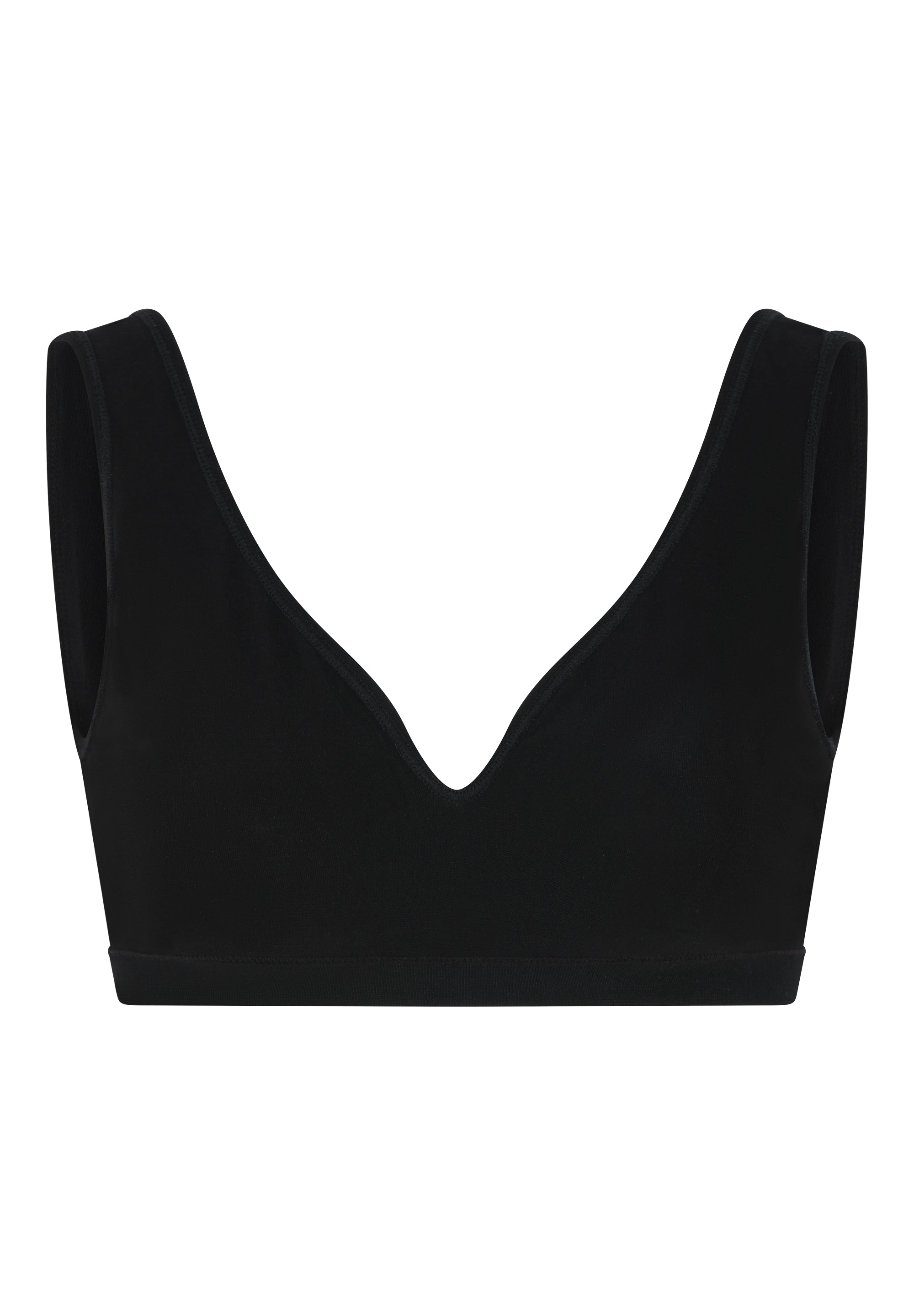 Bamboo Seamless Soft Bra, Black