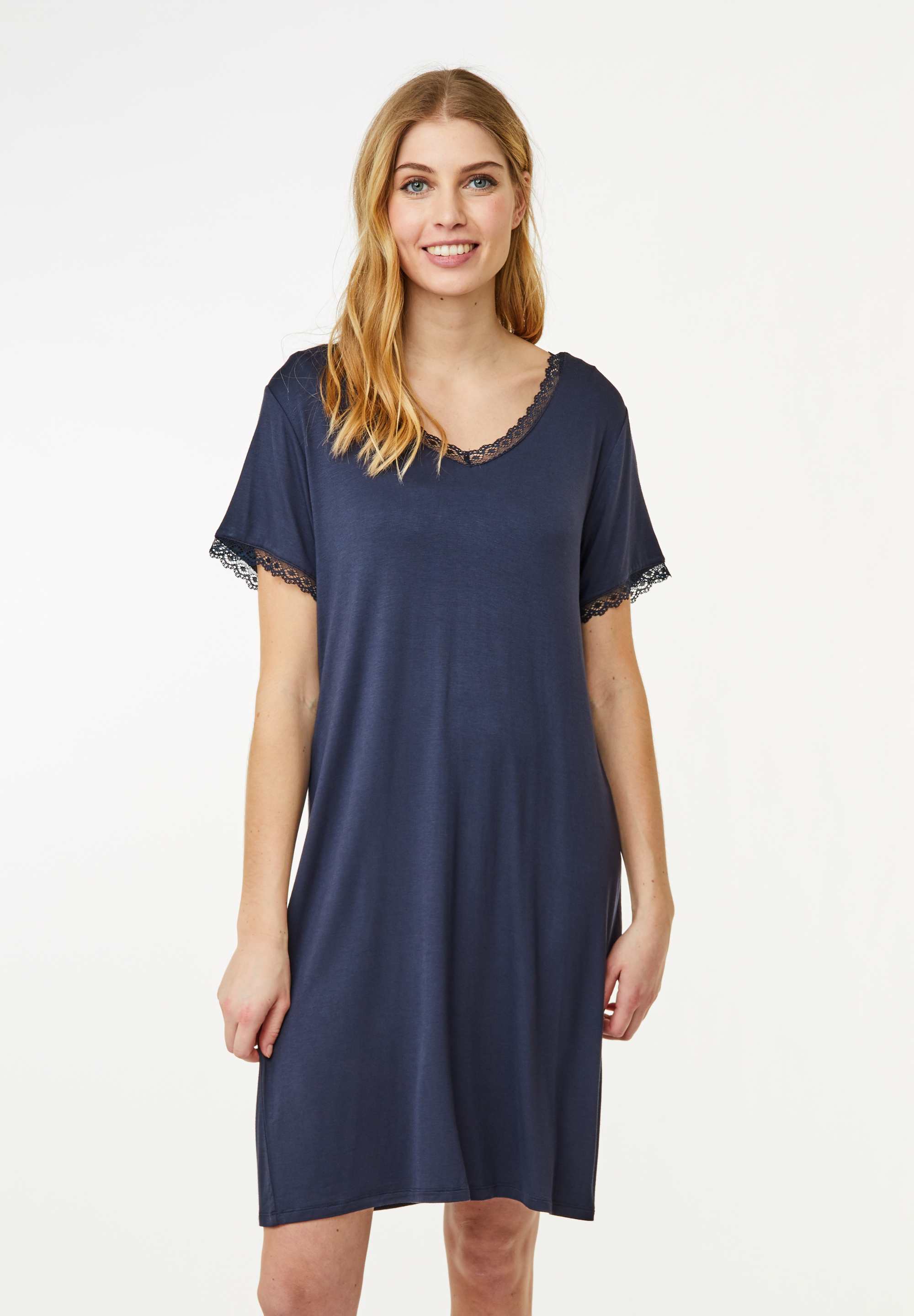 Jacqueline Short Sleeve Dress, Parisian Night