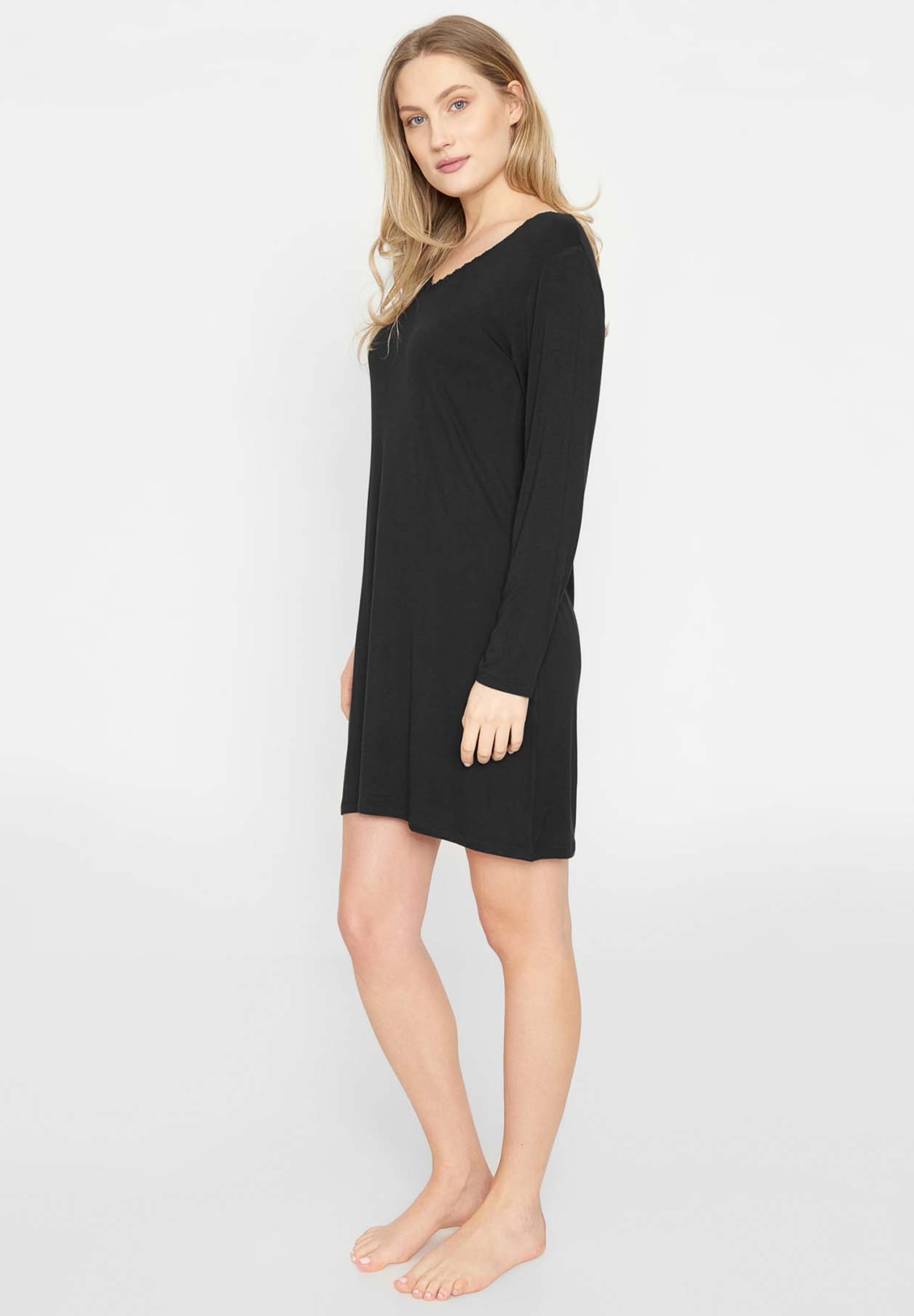 Jacqueline Long Sleeve Dress, Black