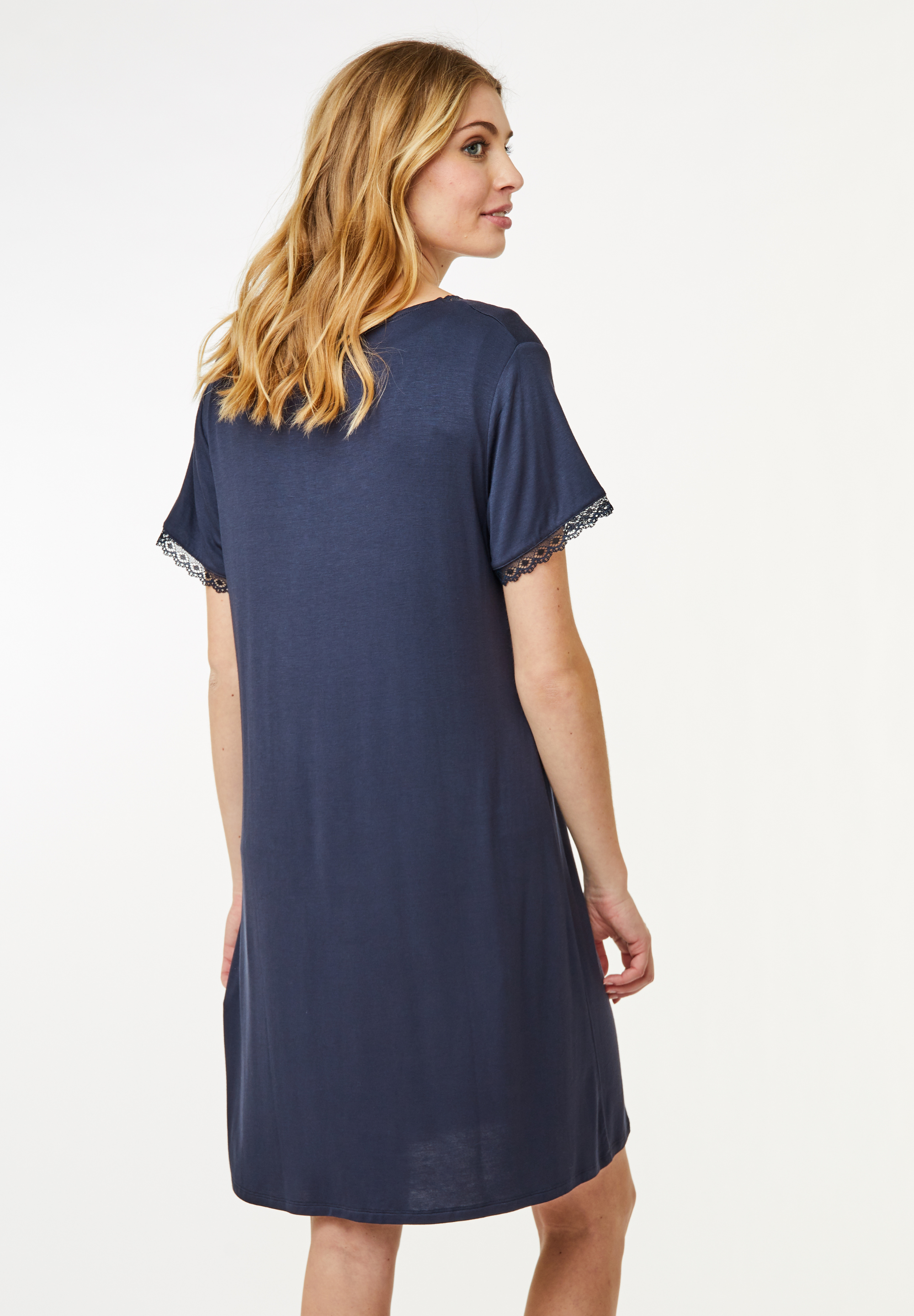 Jacqueline Short Sleeve Dress, Parisian Night