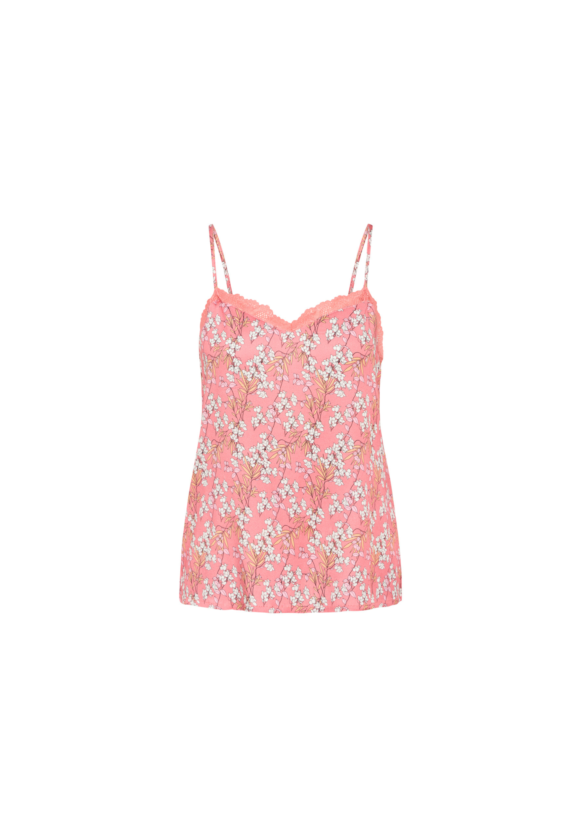 Karen Chemise Top, Tea Rose AOP